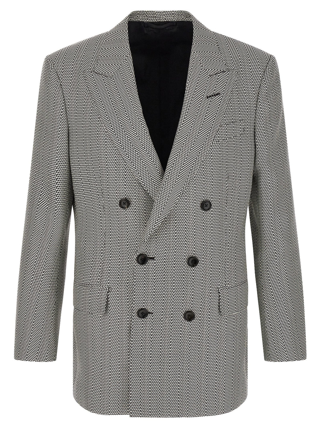 Tom Ford Jacquard Blazer - Bianco/Nero | 7e438b45663f25983ef4017e5331969657d7bef8