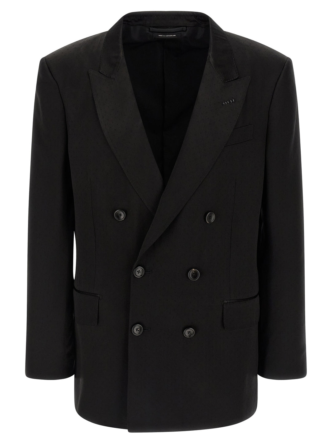 Tom Ford Tone-On-Tone Polka Dot Blazer - Nero | a8bb2c5bae70ba9578c2d280edb2dcf7d1a67112