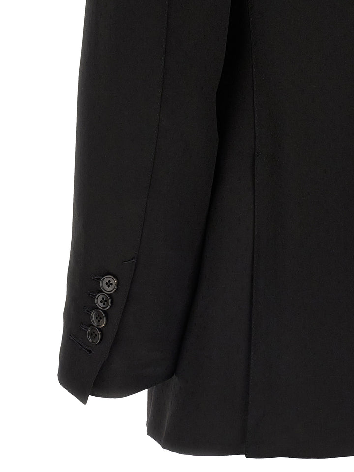 Tom Ford Tone-On-Tone Polka Dot Blazer - Nero | 99b663119581aa41a964e495bdf5a7849d759f37