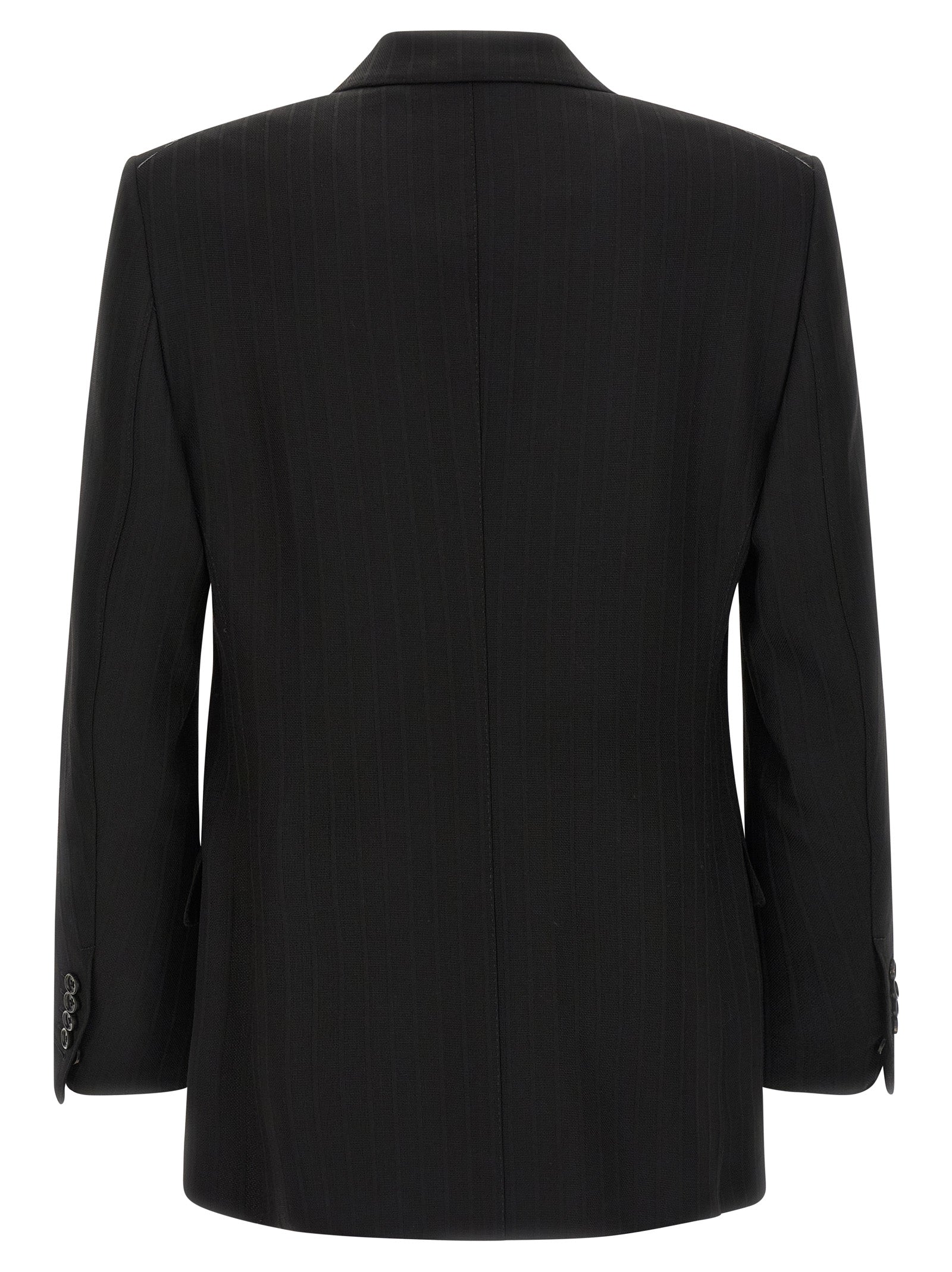 Tom Ford Satin Striped Blazer - Nero | 3b677f8ba35da53cffa6b4ec60bd63e6c514b9c4