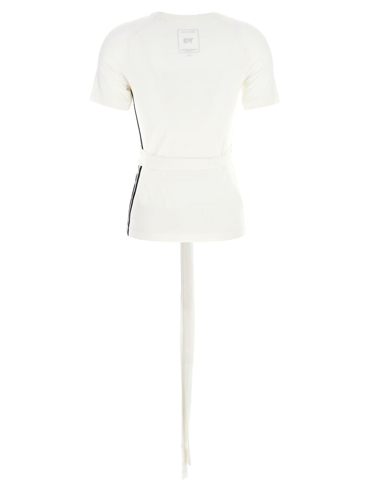 Y-3 Lyoncell T shirt - Bianco/Nero | 18fc3609714988657c72b5912caf423368c82918
