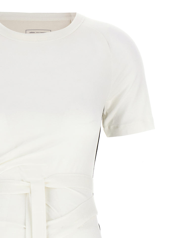 Y-3 Lyoncell T shirt - Bianco/Nero | 9fbddcebdbcf1b5b01eab3d1253dc351313adc19