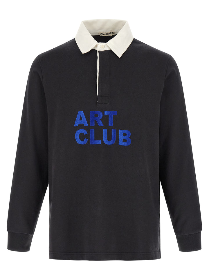 J.W. Anderson Art Club Polo - Nero | dab379e177e428de1ad97458454c5d2b3ce0f3d1