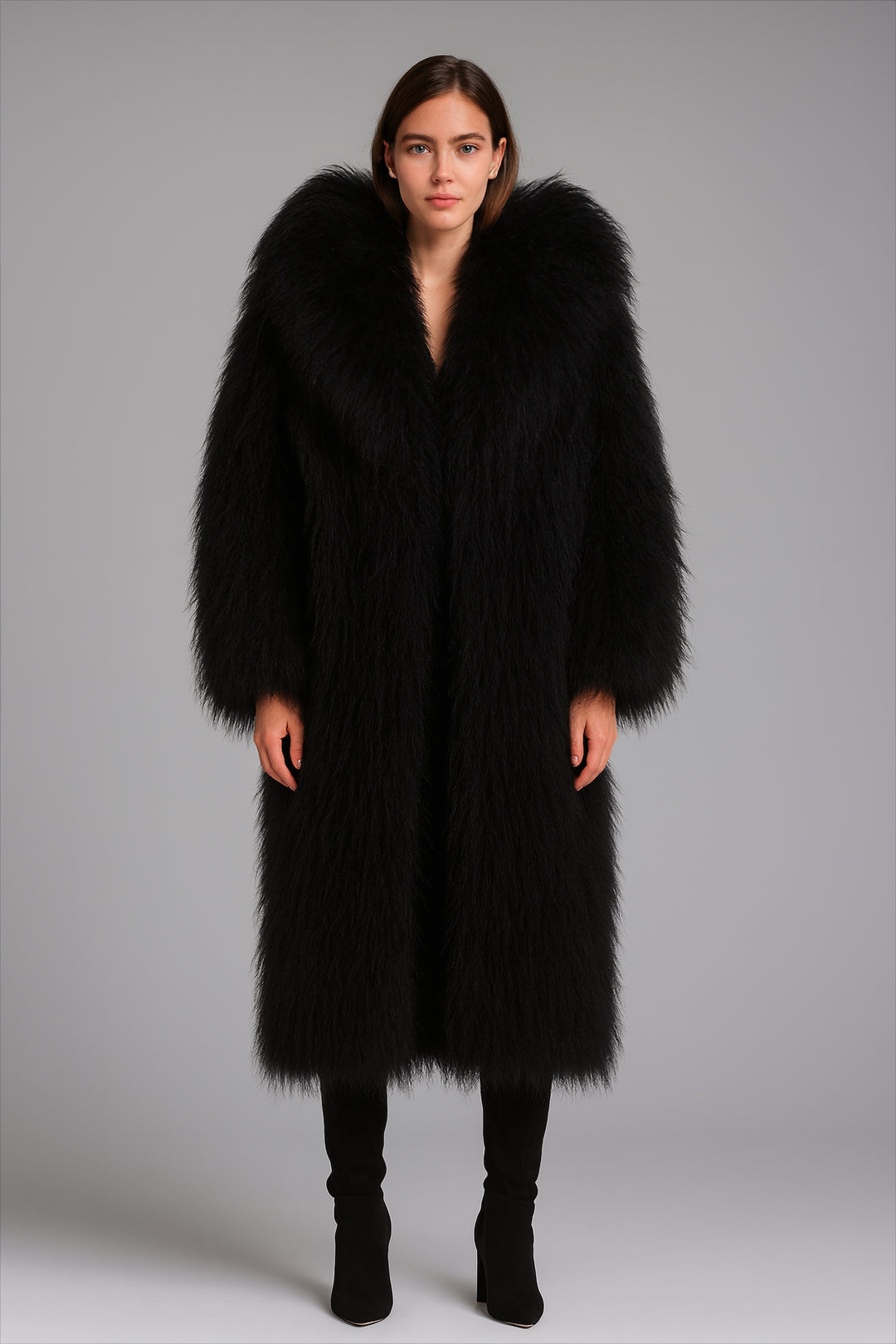 Cappotto Rouselin Nero in Mongolia