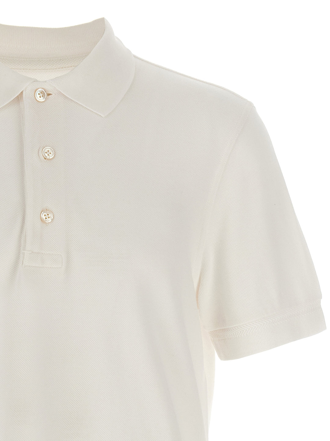 Tom Ford Piqué  Shirt Polo - Bianco | 48b3de1daea4f0d6b5c83fa496ecc5b2fcbea284