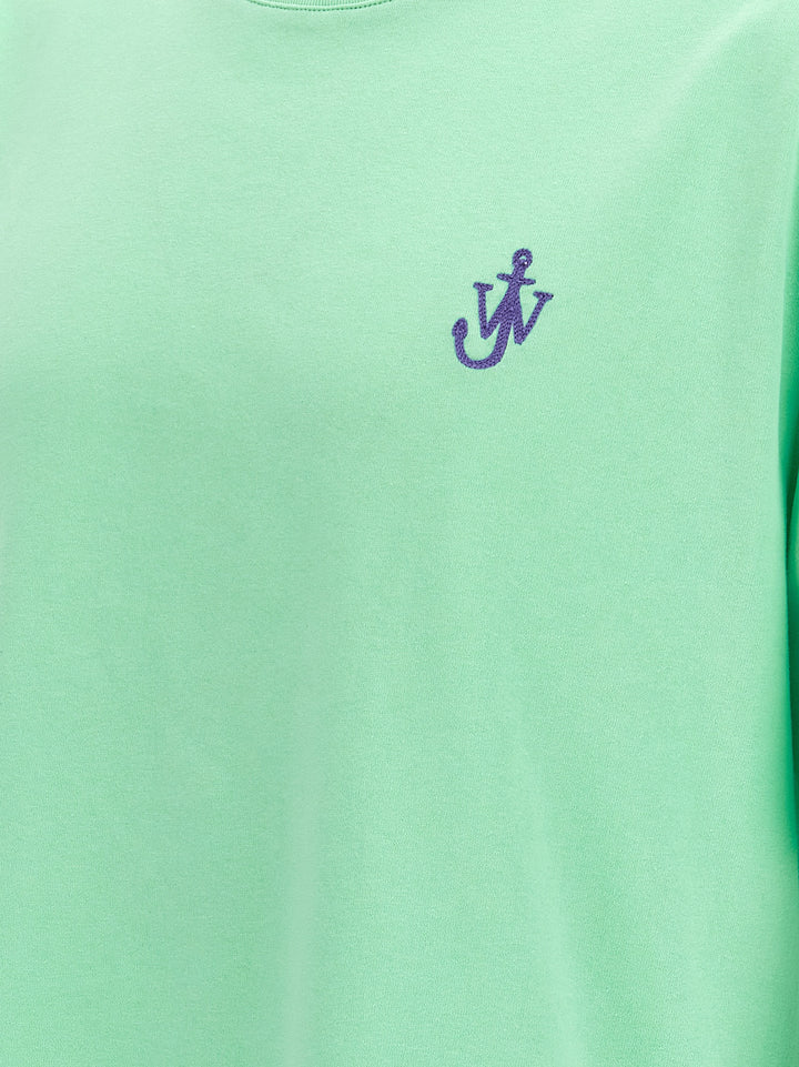 J.W. Anderson Anchor Embroidery T shirt - Verde | b02552076447861a42de6592e24c29a952d7f975