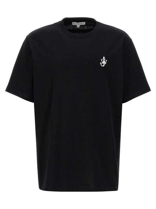 Anchor Embroidery T Shirt Bianco/Nero