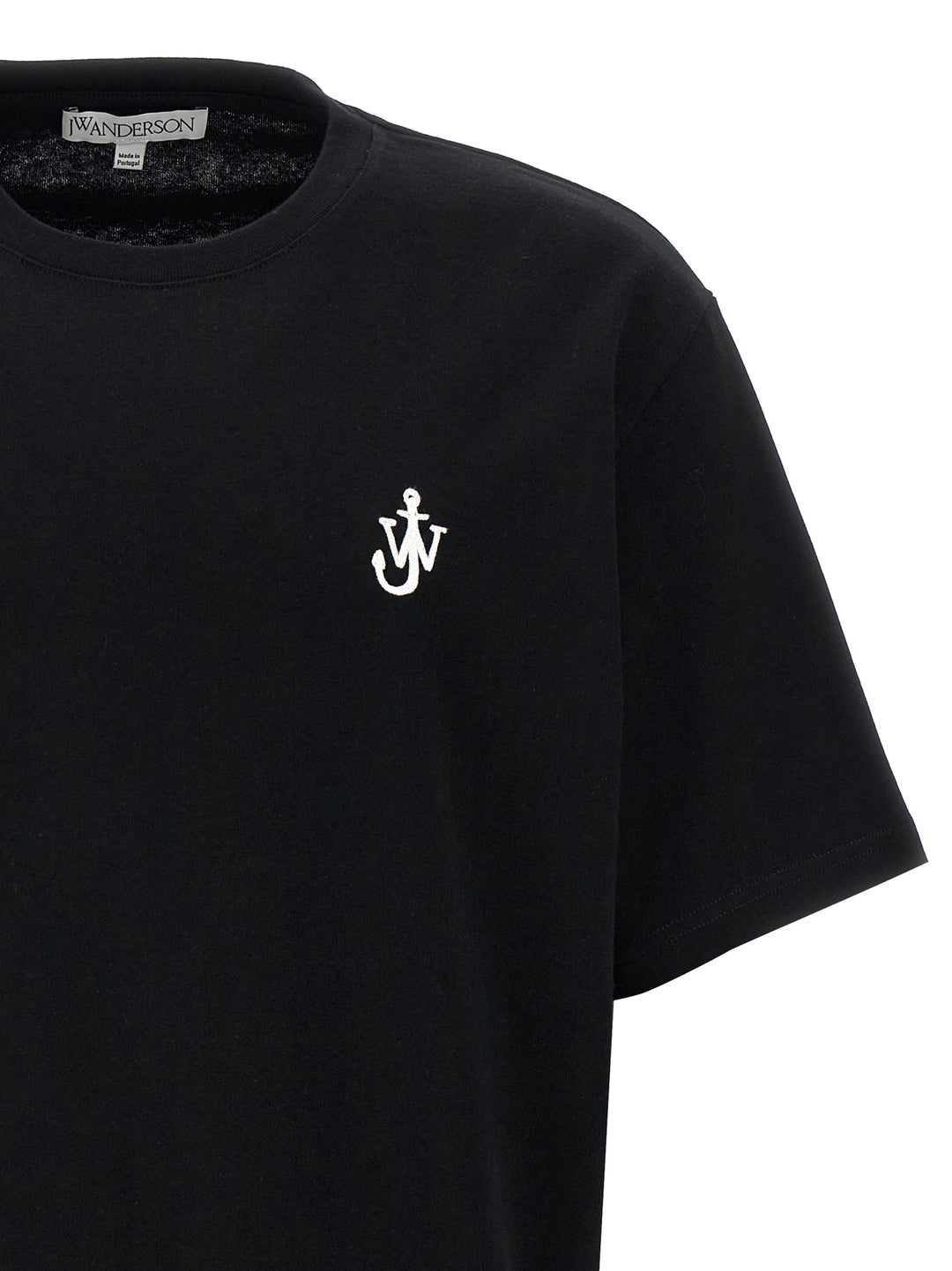 J.W. Anderson Anchor Embroidery T shirt - Bianco/Nero | 304f3b70fcc0ee336606eb7940da6de2adae13b1