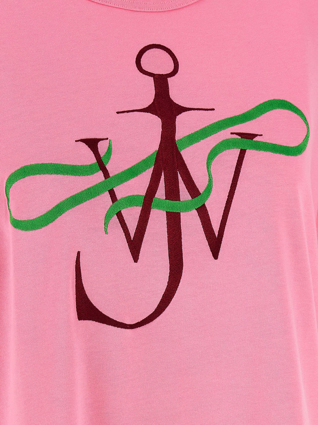 J.W. Anderson Ribbon Anchor T shirt - Rosa | 3644d112c93307a0f85e3fca1a9580137820093e