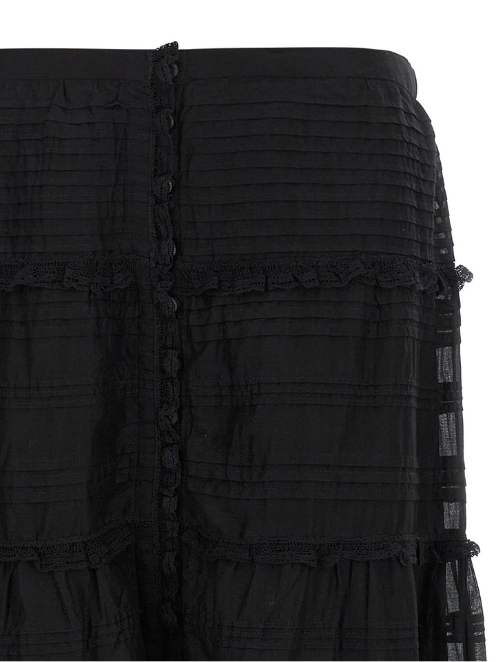 Marant Etoile Paoline Gonne - Nero | 2aa0f22729d7ae188fb664f7bc8ebecdafbcec75