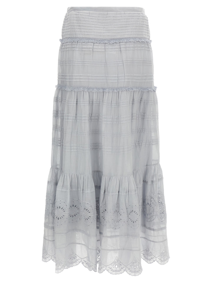 Marant Etoile Paoline Gonne - Celeste | e486bc738470d53e1c54430ed689d0a9955822d1