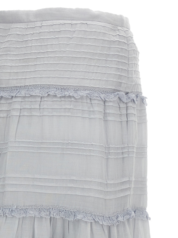 Marant Etoile Paoline Gonne - Celeste | 6dfcf7e963497920fe1b82d34d44d59289e2cd58