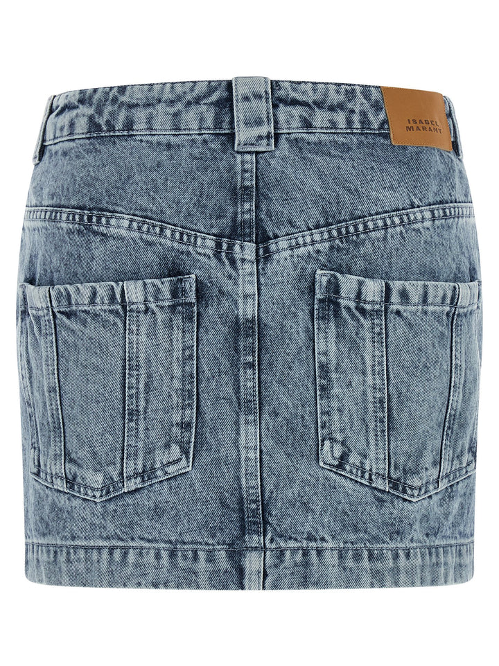 Marant Etoile Juana Gonne - Celeste | 793a1f3b38d79b38b0c0c0b036c494096578dc2a