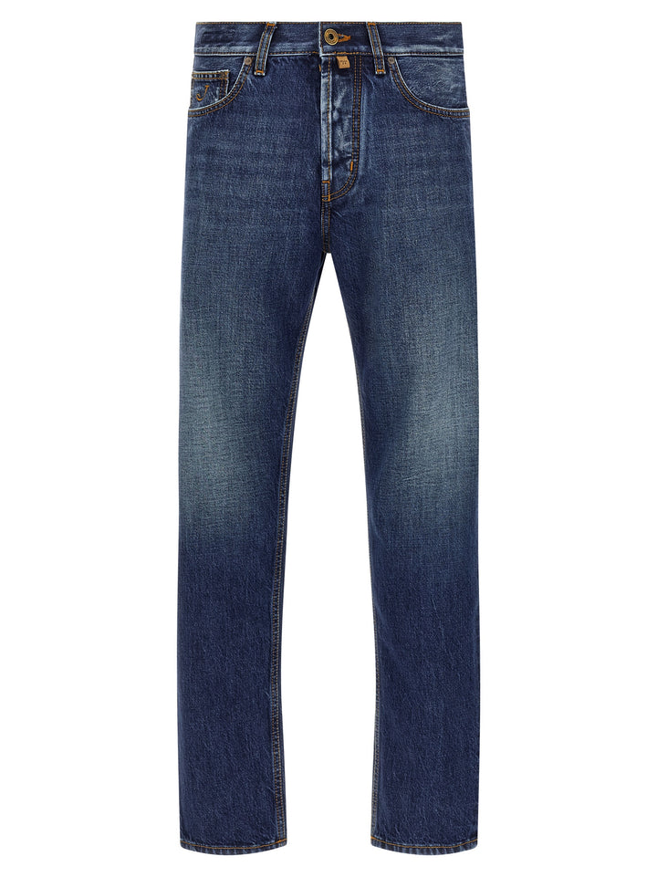 Jacob Cohen Cropped Tapered Jeans - Blu | 6037a6def4a7884f5d97d12007edefd8ec15750b