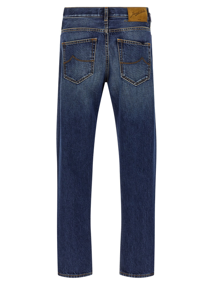 Jacob Cohen Cropped Tapered Jeans - Blu | 96ab161a4388de8d9b5bca0a3024fe25f639b071