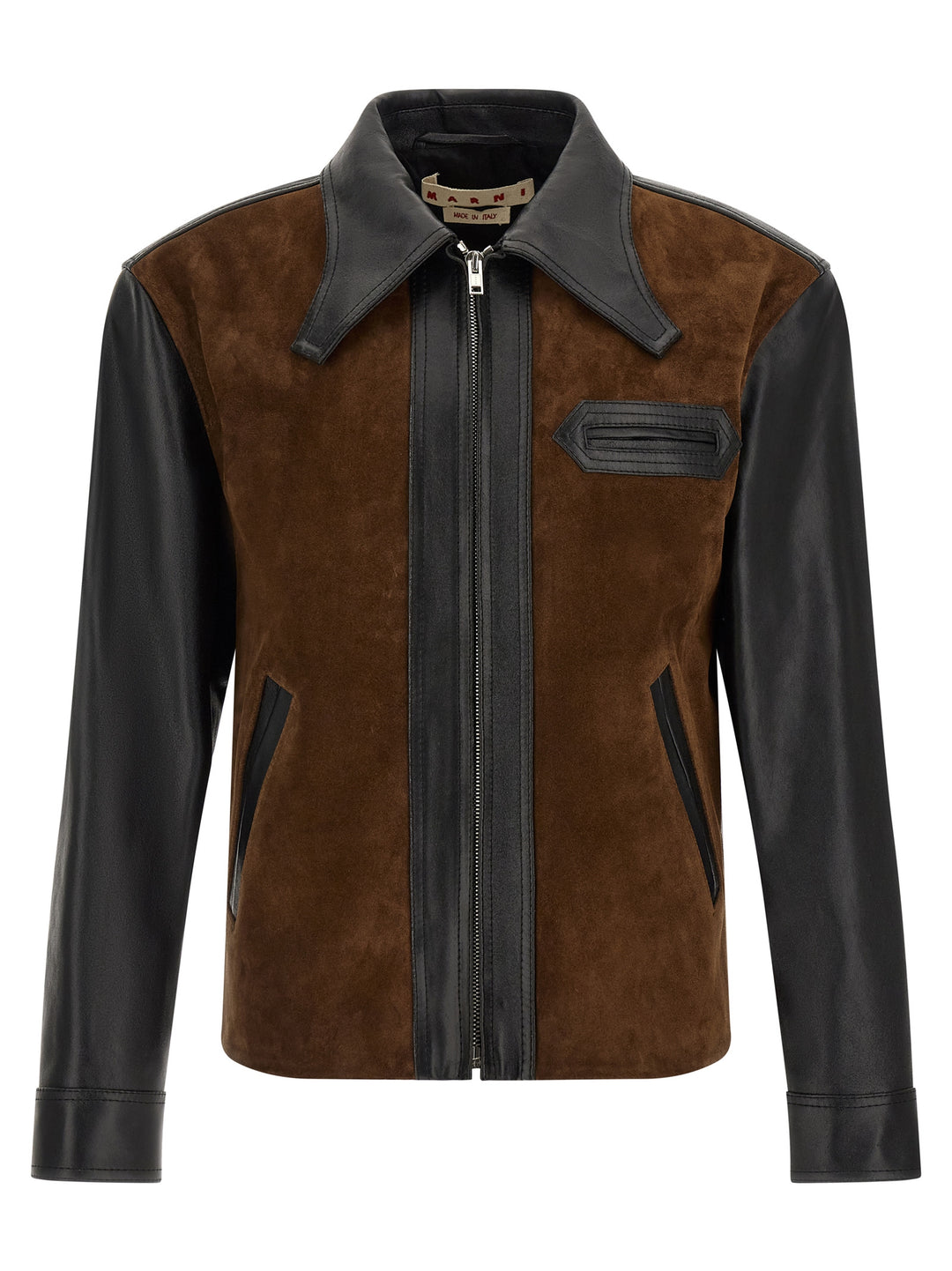 Marni Leather Jacket Puffer Jackets - Multicolor | c3138ed7c1889302af872aac39f50df274730258