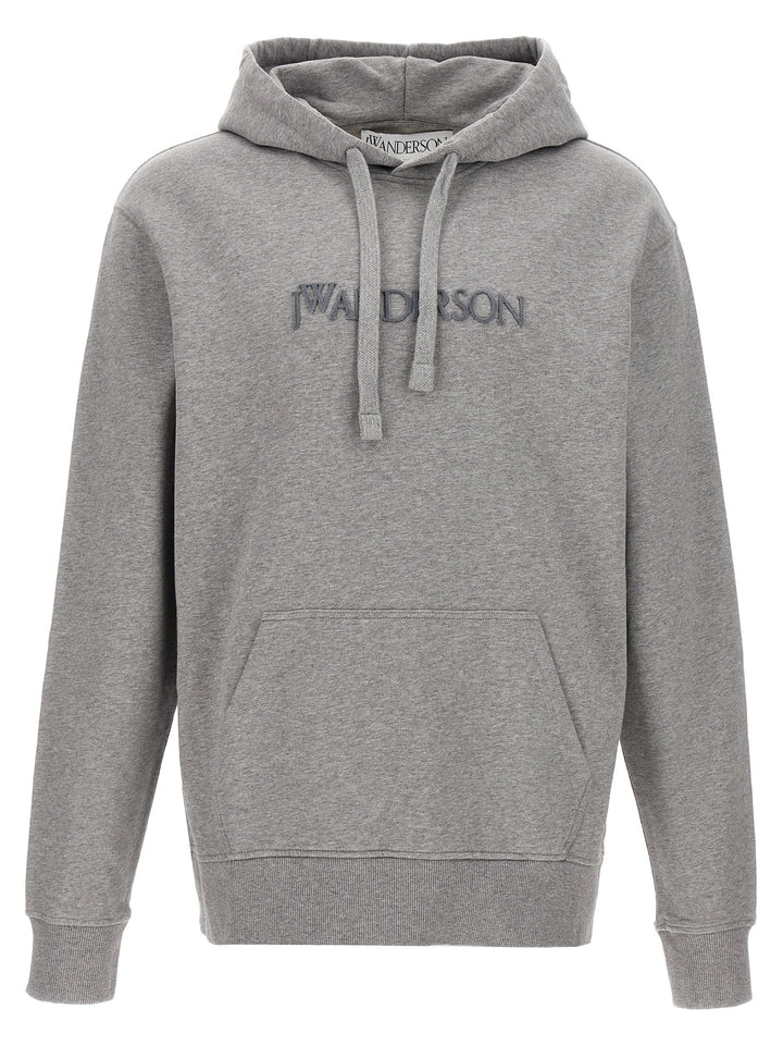 J.W. Anderson Hoodie With Embroidery Felpe - Grigio | f6baa20f900d00ae62b6ff836fd372215e3769f6