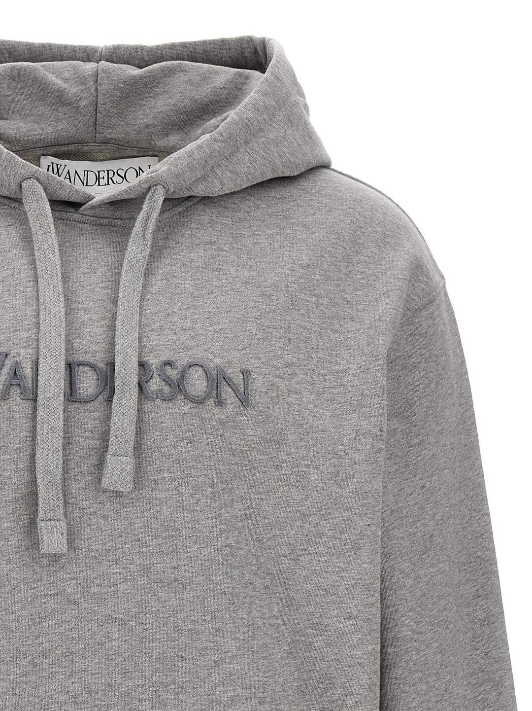 J.W. Anderson Hoodie With Embroidery Felpe - Grigio | 3c4c98b8a2bd5fa8c457375213ee7b8052c5479c