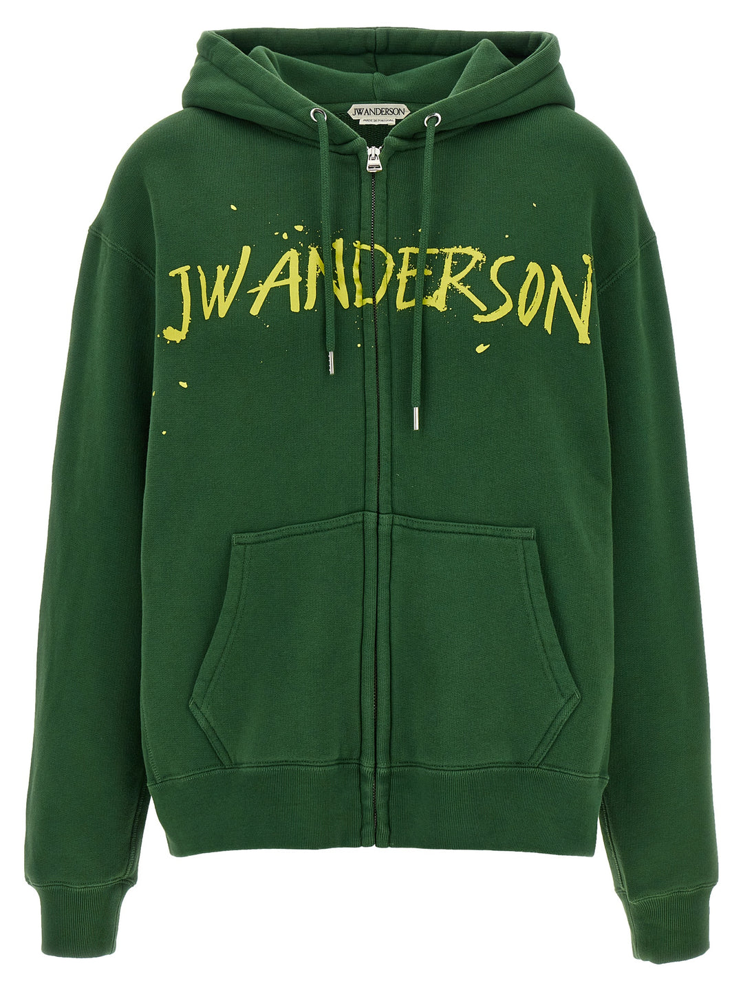 J.W. Anderson Printed Hoodie Felpe - Verde | 133e1577d31e24770681f157bac277eb21c670b4