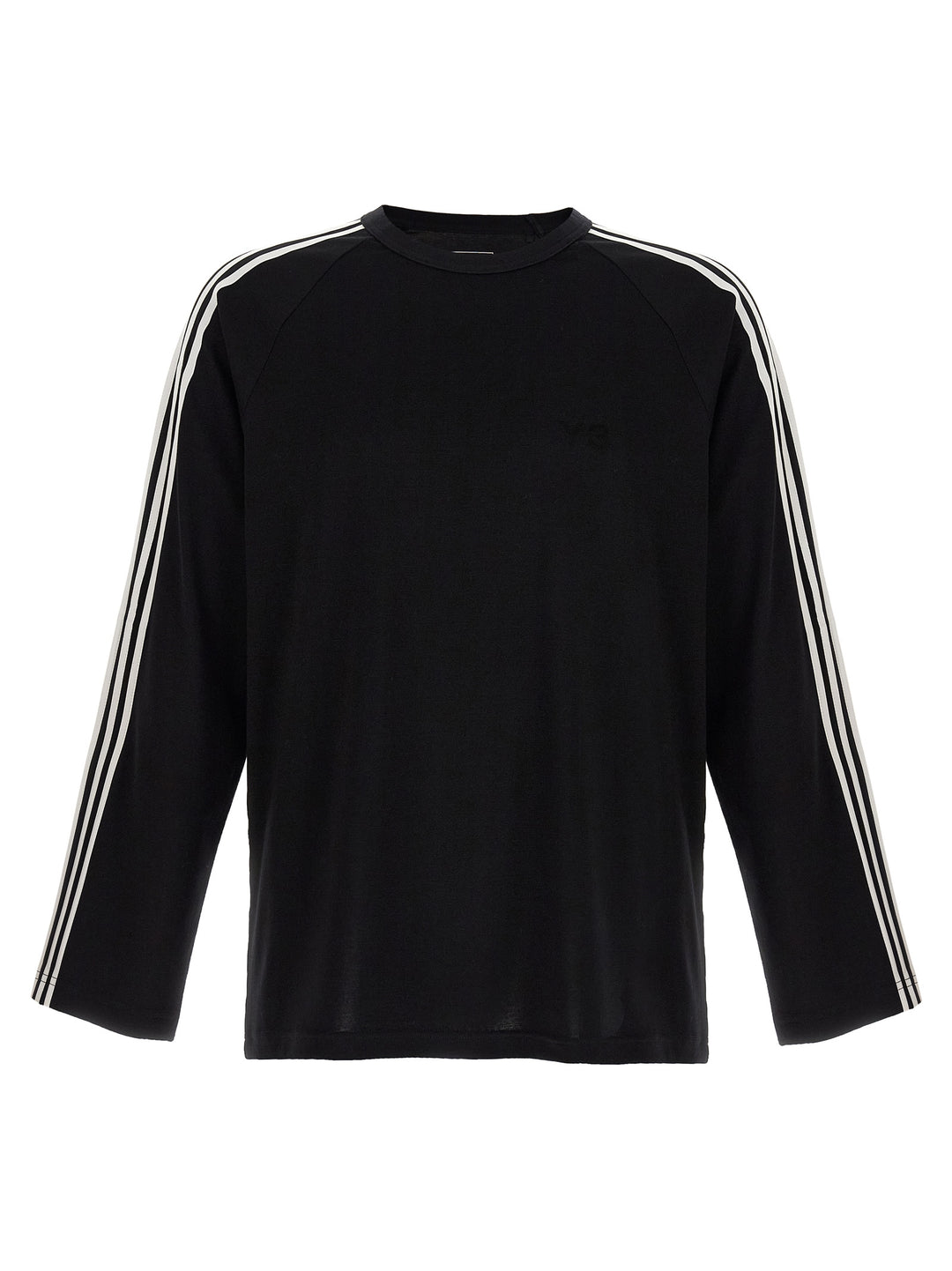 Y-3 Y-3 Long Sleeve Tee 3-Stripes T shirt - Bianco/Nero | eec76d2881b884dbc8ca65229a3aac7064752ee0
