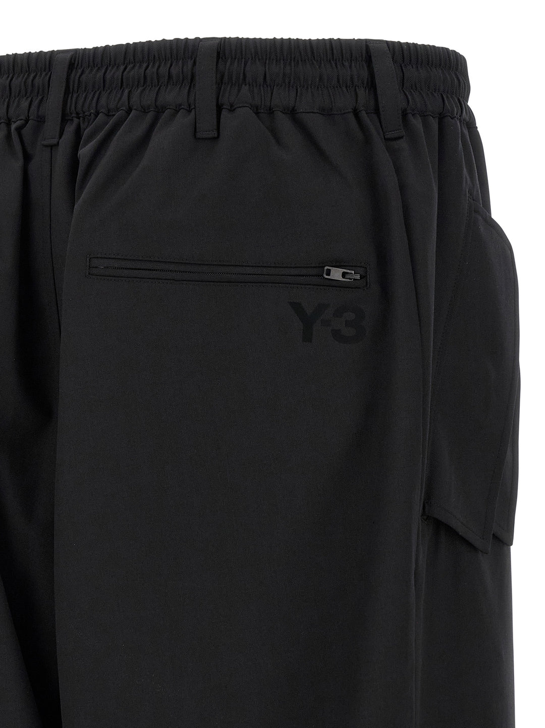 Y-3 Wool Blend Pantaloni - Nero | 4175a2f528538782d1faa59a19de995b3827e0ff