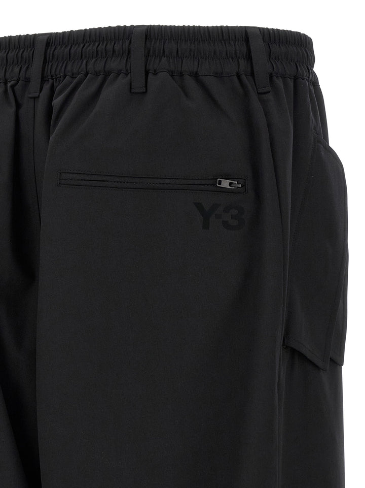 Y-3 Wool Blend Pantaloni - Nero | 4175a2f528538782d1faa59a19de995b3827e0ff