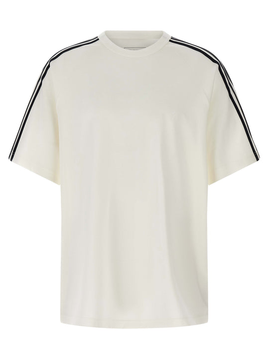 Y-3 Short Sleeve Tee 3-Stripes T Shirt Bianco