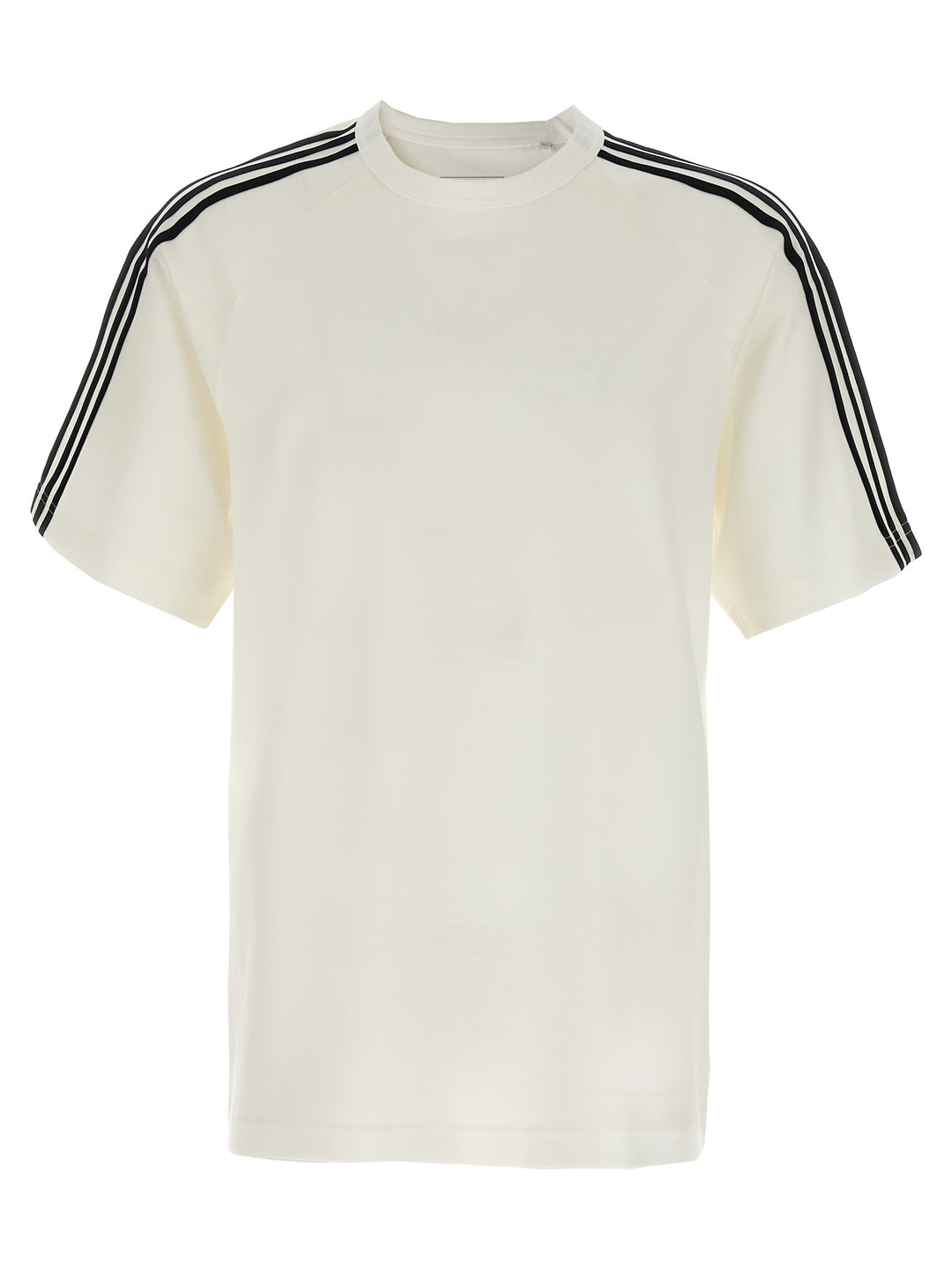 Y-3 Y-3 Short Sleeve Tee 3-Stripes T shirt - Bianco/Nero | 6f6b73c0362cd3e235e4a8de717f9d40f1353025