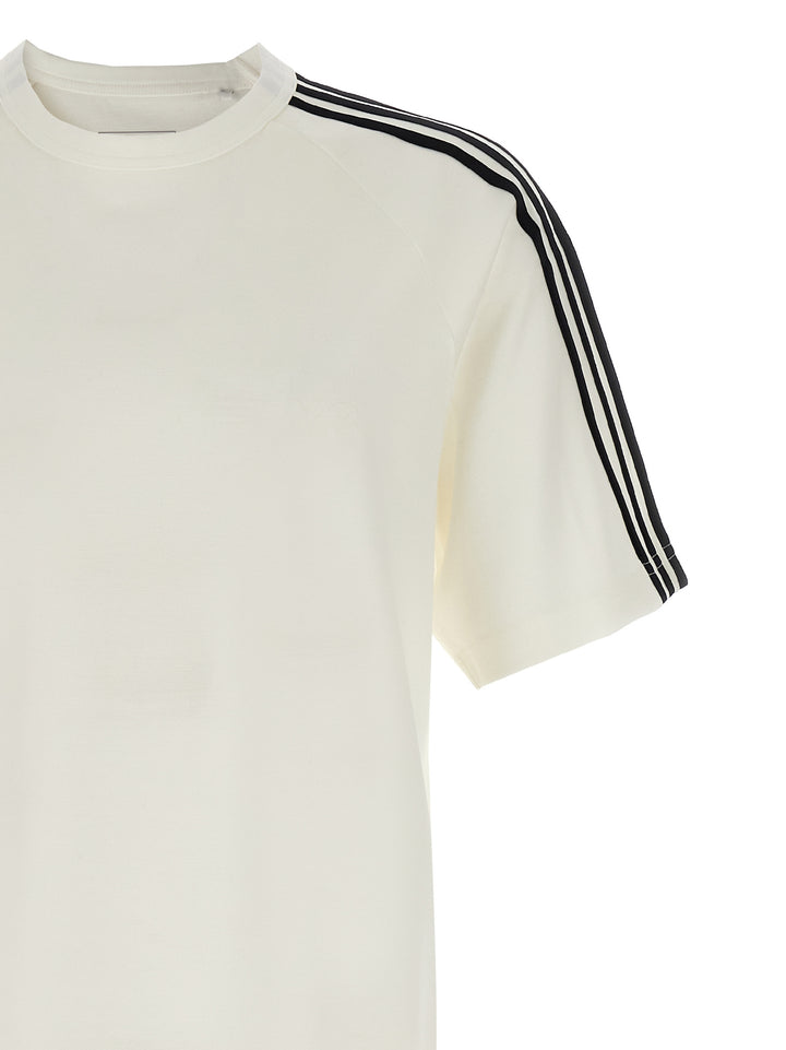 Y-3 Y-3 Short Sleeve Tee 3-Stripes T shirt - Bianco/Nero | 31296566bed09d0edd56650ac0f7536a3282c07b