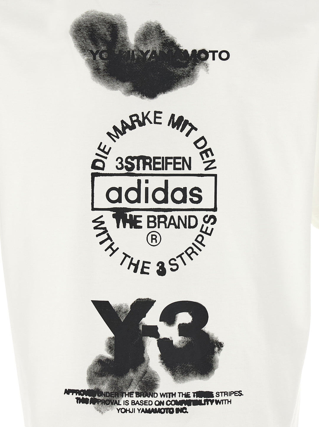 Y-3 Y-3 Graphic T shirt - Bianco/Nero | ab212681a6b1041bf9799c1500e057099fb14637