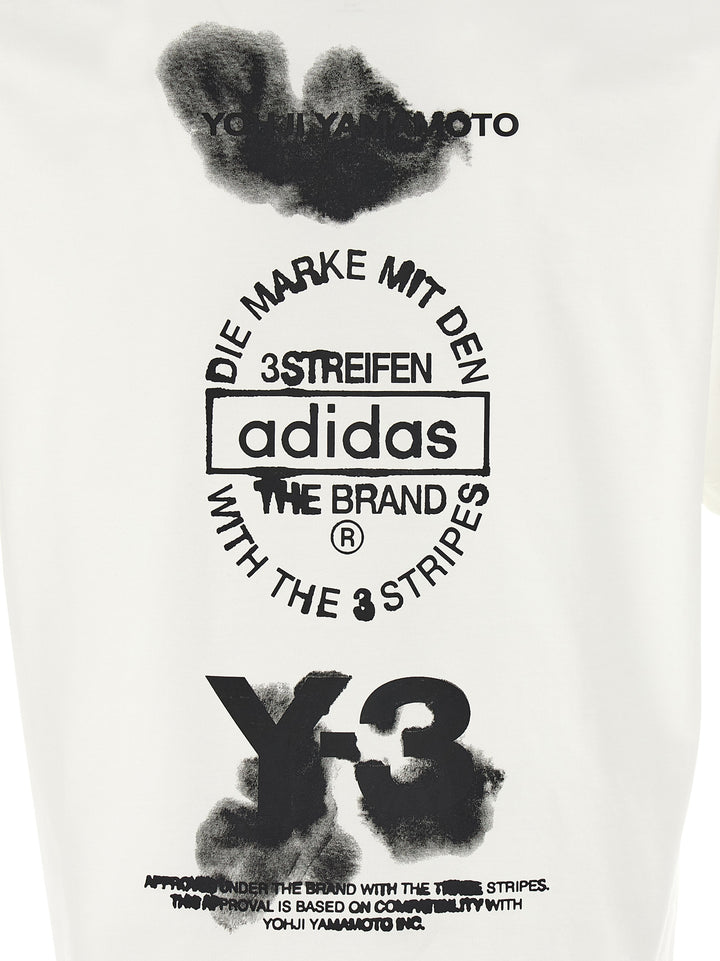 Y-3 Y-3 Graphic T shirt - Bianco/Nero | ab212681a6b1041bf9799c1500e057099fb14637