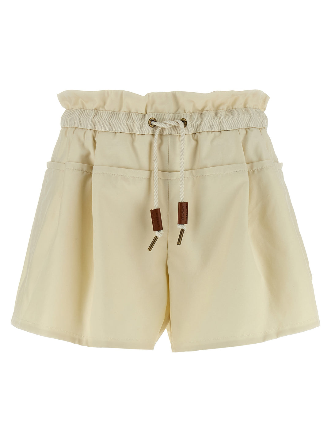 Moncler Short Twill Bermuda e Short - Beige | 0da937ec3bdc3e73cff20b864624f50699dd36c7