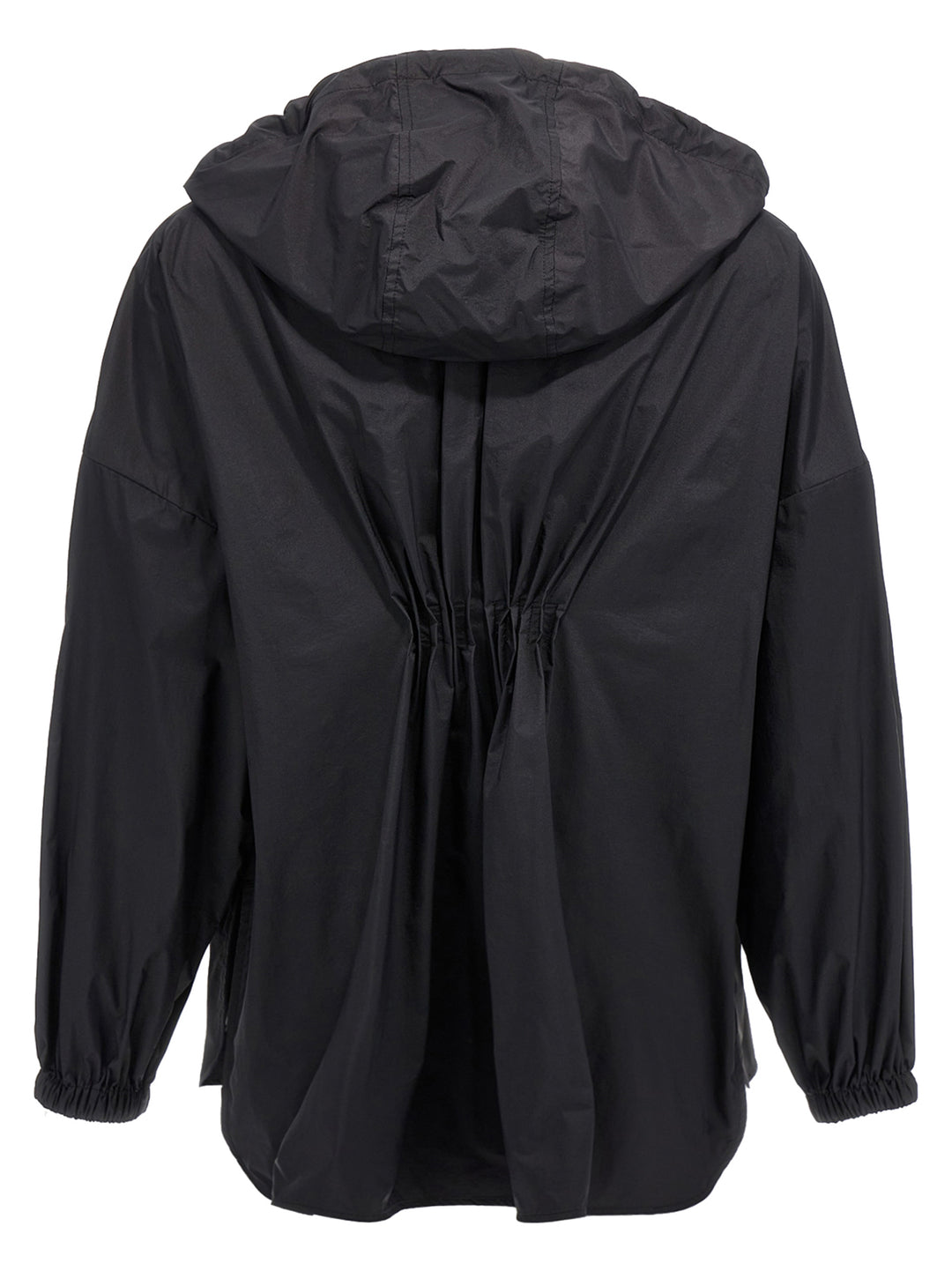 Moncler Ruffled Windbreaker Puffer Jackets - Nero | 4a4f6e314f669e468c610a0d497519f0dce81fce