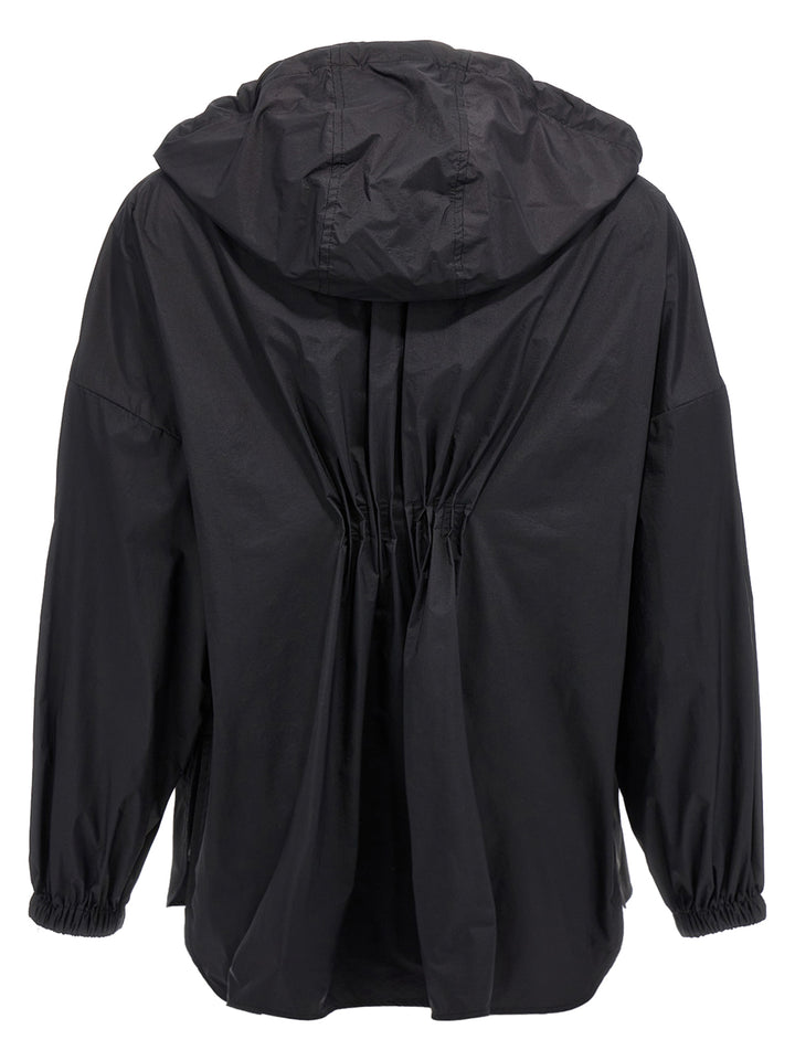 Moncler Ruffled Windbreaker Puffer Jackets - Nero | 4a4f6e314f669e468c610a0d497519f0dce81fce