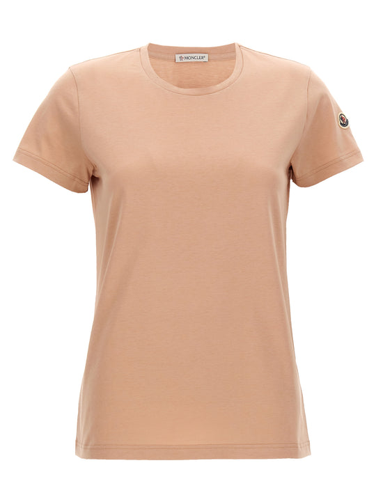 Logo Patch T Shirt Rosa