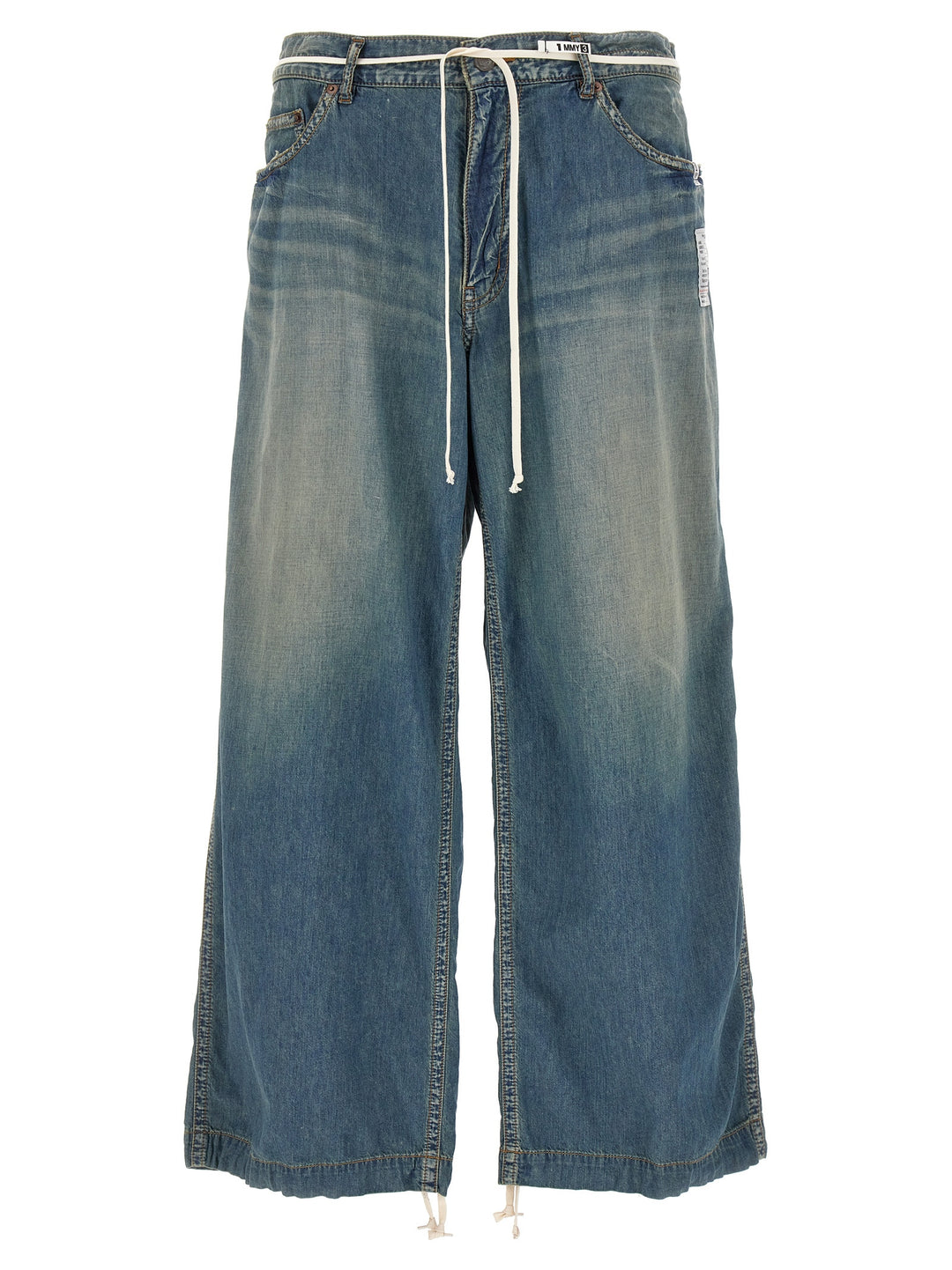 Drawstring Jeans Blu