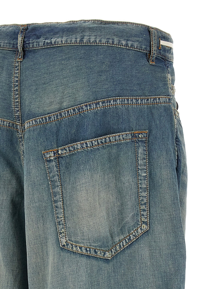 Drawstring Jeans Blu