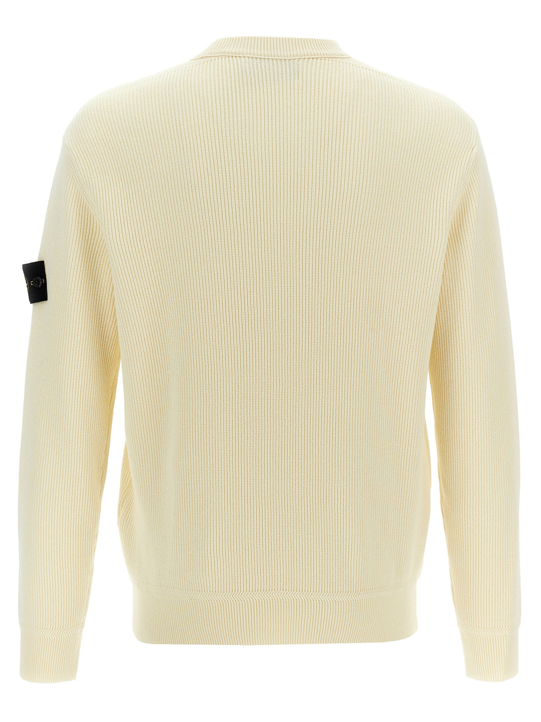 Stone Island Logo Badge Sweater Maglioni - Bianco | 786b906b6c7b32cb28400538fb6de10a64810adc