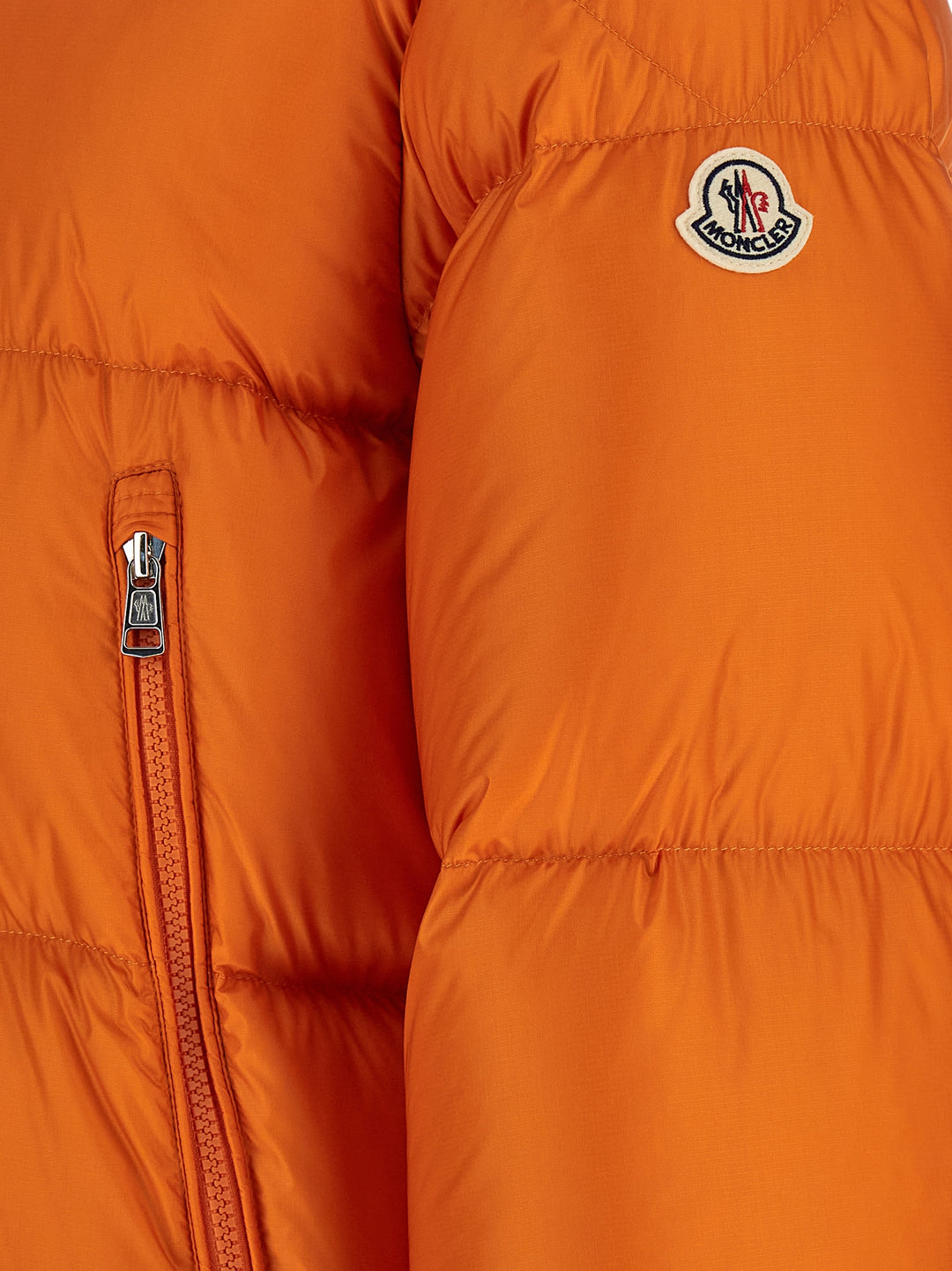 Moncler Rivau Puffer Jackets - Arancione | 7b6f8f59a9240dcab931fe5608bf7edc5a3caffd