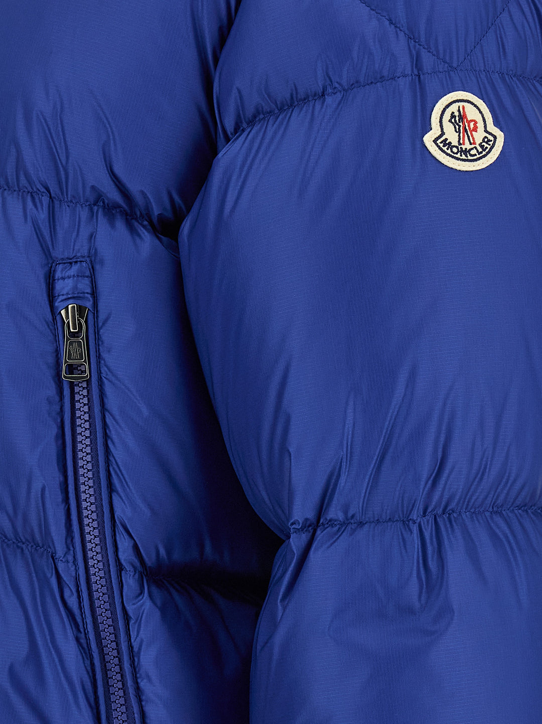 Moncler Rivau Puffer Jackets - Blu | aace40f253328ca6f363fa7f28d3237f74e632d3