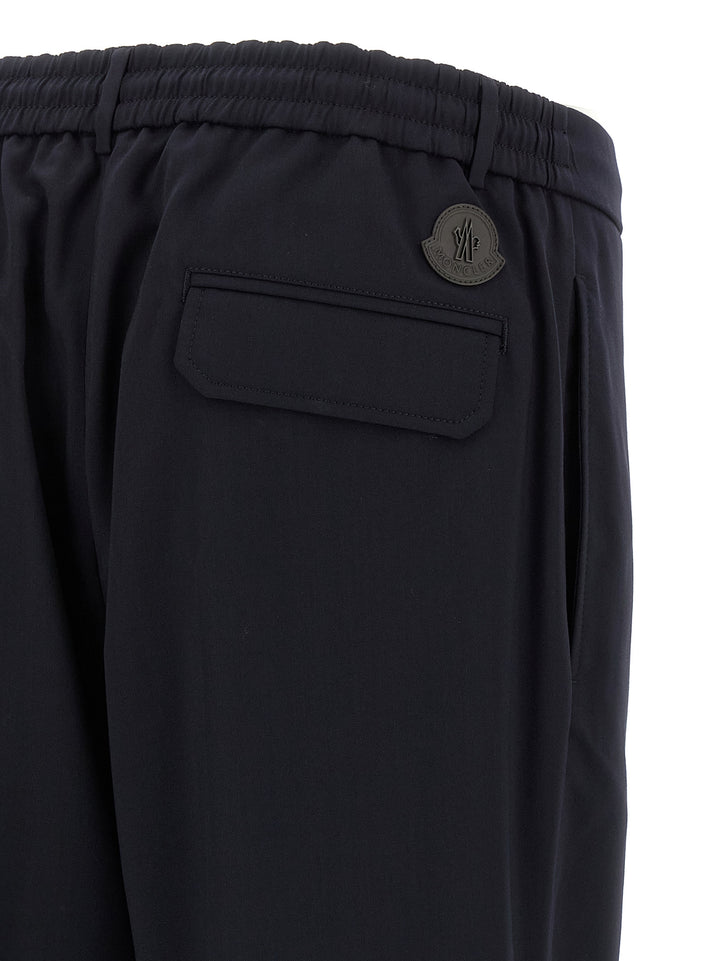 Moncler Wool Pantaloni - Blu | 79ed3d5ef3757029264b049d79af91e057d2870c