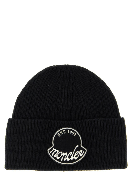 Logo Patch Beanie Cappelli Nero