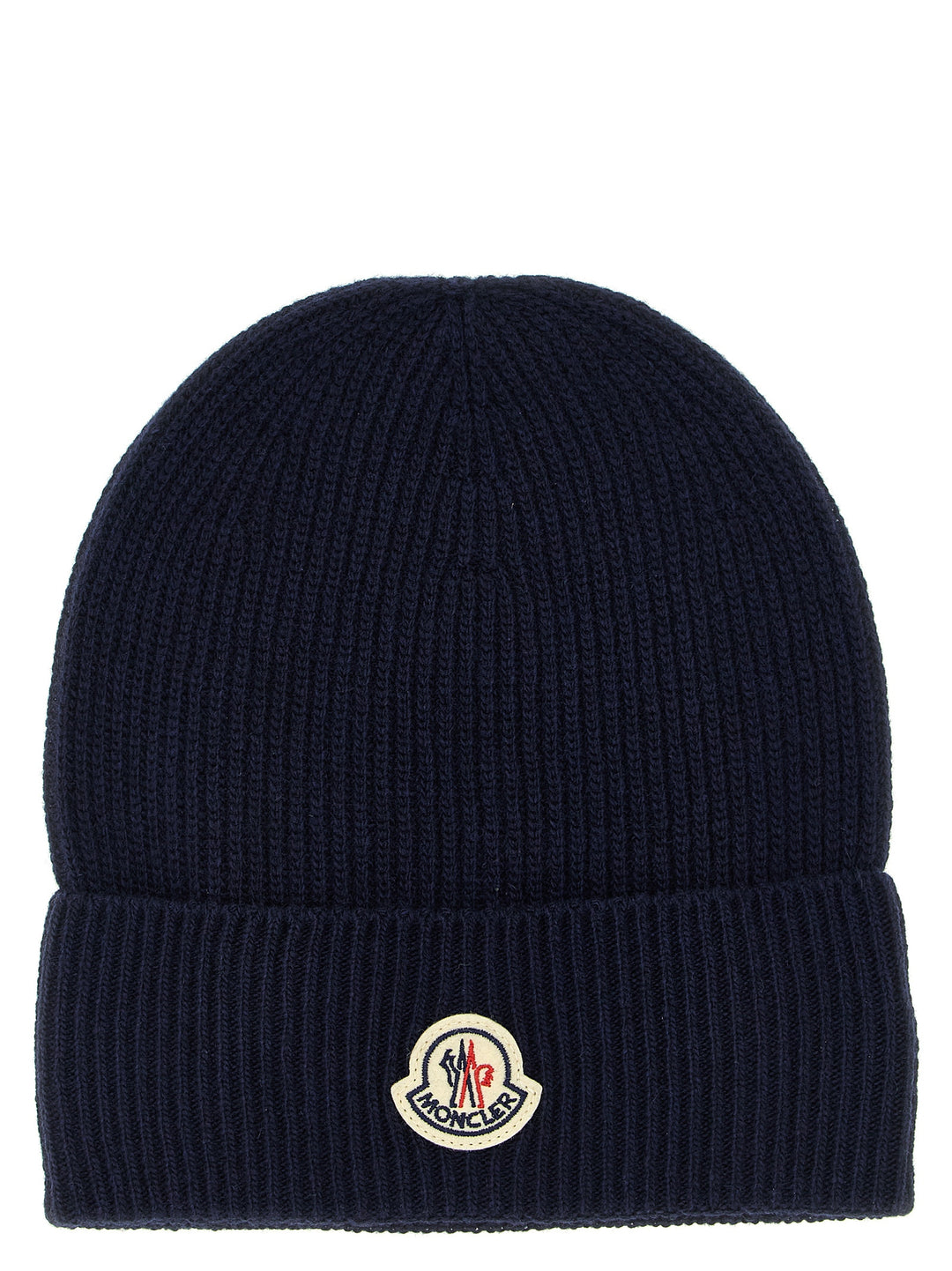 Moncler Wool And Cashmere Beanie Cappelli - Blu | 770ed6fddbe708e58267527a2930c1362de81ffa