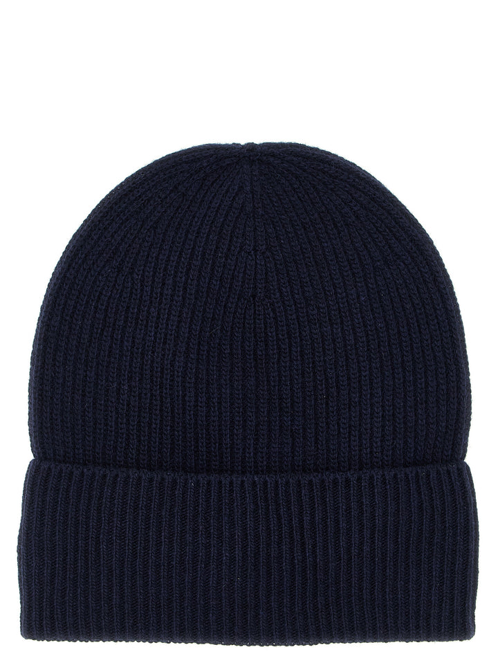 Moncler Wool And Cashmere Beanie Cappelli - Blu | f6697026aa096debc0757b869ef4bf025425b367