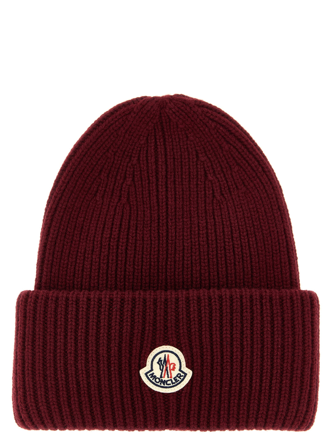 Moncler Wool And Cashmere Beanie Cappelli - Bordeaux | 1a58654b0d3cc8e4dbce1053b07bba398477080c