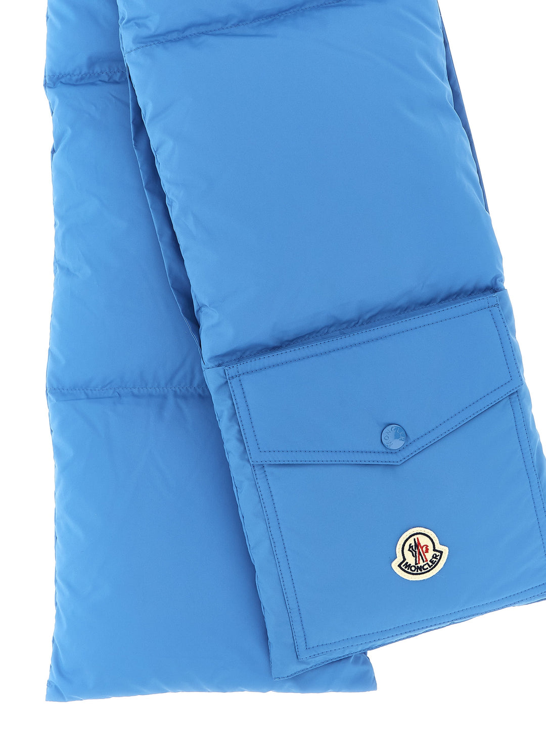 Moncler Padded Scarf Sciarpe - Blu | 94957de8c54cef5718cea2c71c6ec1605dca2ab0