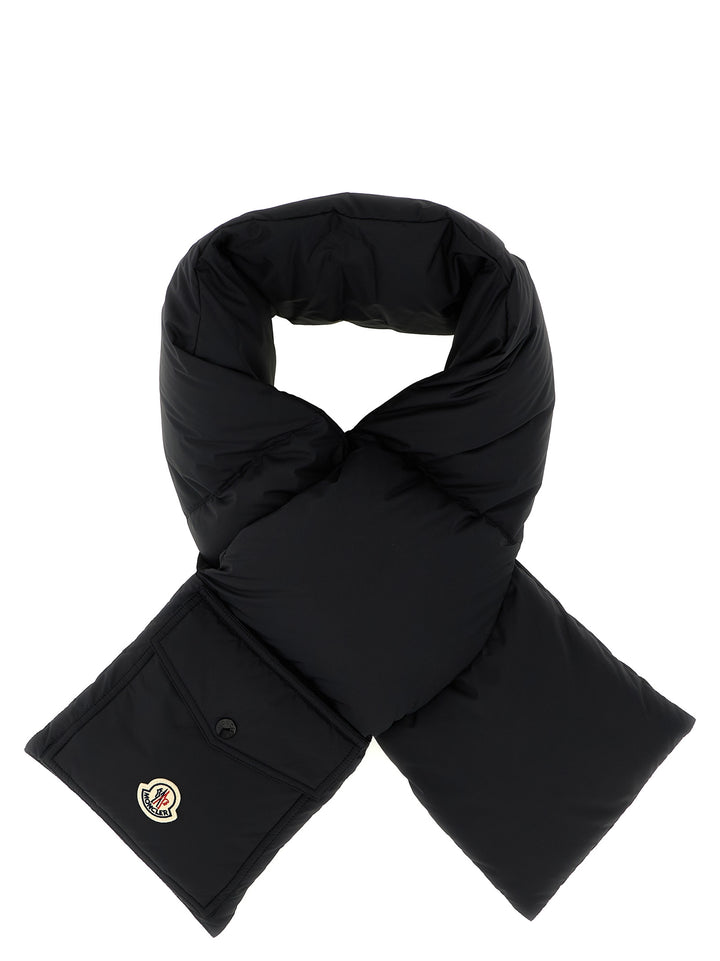 Moncler Padded Scarf Sciarpe - Nero | 639f0275ffba4842016d9952c977b6d31eef1c74