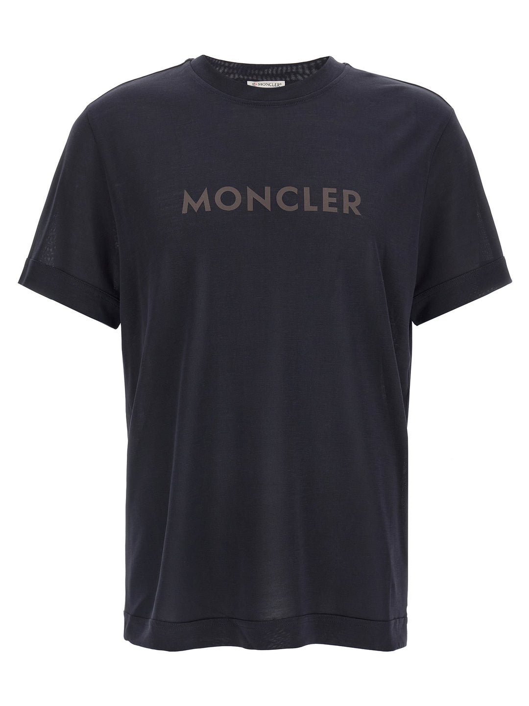 Moncler Printed T shirt - Blu | c2b65f3252f870caca150f7fec37474c7a1c826d