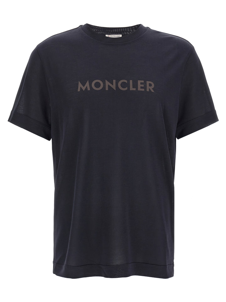 Moncler Printed T shirt - Blu | c2b65f3252f870caca150f7fec37474c7a1c826d