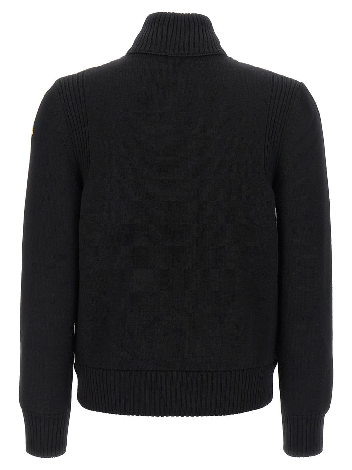 Moncler Padded Cardigan Maglioni - Nero | 77b22b67838a8c1851c2cbaee0b5211b41664a92
